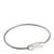 Porte-clés avec fermoir à vis, argent Lot de 10 (sachets à fermeture à pression) | 110 mm