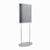 Présentoir sur pied double face B2, base ovale null