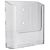 Porte-brochures mural, polystyrène, transparent PTXD, 1 x null | A5