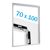 Cadre clic-clac B1 standard argent  | 25 mm | En onglet 