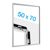 Cadre clic-clac B2 standard argent  | 17 mm | En onglet 