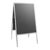 Stop-trottoir AIR-STOP A1, profil 25 mm, coins en onglet argent  | En onglet 