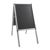 Stop-trottoir A2 AIR-STOP, profil de 25 mm argent  | rond 
