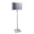 Présentoir sur pied CLASSIC A3 double face avec cadre clic clac, argent argent 
