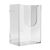 Porte-brochures mural, niveau de remplissage extra grand, polystyrène, transparent PTXH, 1 x 1/3 A4