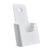 Porte-brochures mural/sur pied, polystyrène, transparent PTXD 5 x 1/3 A4  | blanc 