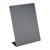 Ardoise de table en forme de L, noire portrait | A5