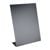 Ardoise de table en forme de L, noire portrait | A3
