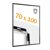 Cadre clic-clac ignifuge 70 x 100 avec certificat de classement au feu B-s1, d0 null | null