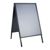 Stop-trottoir AIR-STOP A1, profil 25 mm, coins en onglet noir  | En onglet 
