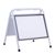 Stop-trottoir en acier A3 STEEL-STOP, paysage blanc 