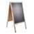 Stop-trottoir en bois WOOD-STOP Lite L, tableau 53 x 80 aspect bois clair 