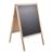 Stop-trottoir en bois WOOD-STOP Lite M, tableau 53 x 66 aspect bois clair 