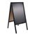 Stop-trottoir en bois WOOD-STOP Lite M, tableau 53 x 66 noir 
