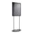 Présentoir sur pied double face B2, base ovale null