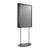 Présentoir sur pied double face A1, base ovale null