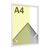 Cadre photo en aluminium, styrène transparent null | A4 21 x 29,7 cm | null
