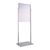 Porte-affiche sur pied, double face A1, EDGE argent  |  