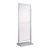 Porte-affiche sur pied, double face A1, EDGE argent  | pour 4 affiches 