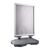 Stop-trottoir B2 STORM-STOP Lite avec réservoir d'eau, résistant au vent, profilé de 32 mm, coins en onglet argent 
