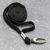 Lanyard, largeur 10 mm noir  | avec clip mousqueton 