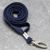 Lanyard, largeur 10 mm bleu foncé  | avec clip mousqueton 