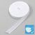 Bande de fixation de biais, polyester, 20 mm (rouleau de 25 m) blanc 