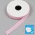 Bande de fixation de biais, coton et polyester, 20 mm (rouleau de 25 m) rose 