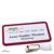 Porte-badges avec clip Office 75 x 37 mm  | violet bordeaux  | Clip de suspension 