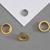 Œillets pour papier N° 9E - 7,7mm - 3,8mm  | laitonné 