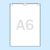 Pochette plastique non-perforée, transparent A6 