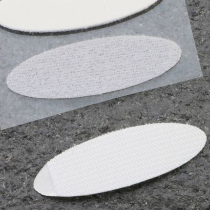 Pastilles auto-agrippantes, ovale, crochet + boucle par paire rouleau de 1700 paires | null