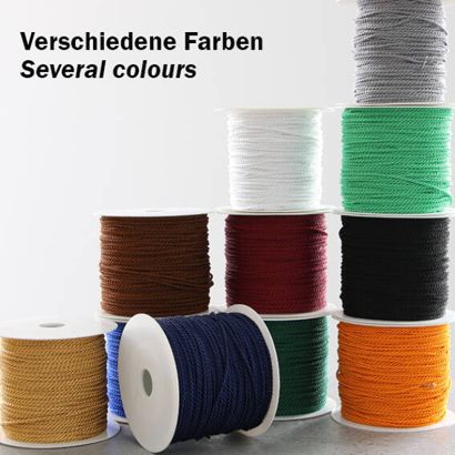 Cordon Store Romain 1,2 Mm Blanc - 20 M Fil Nylon Solide Non Extensible Pour Navette, Rénovation & Loisirs Créatifs