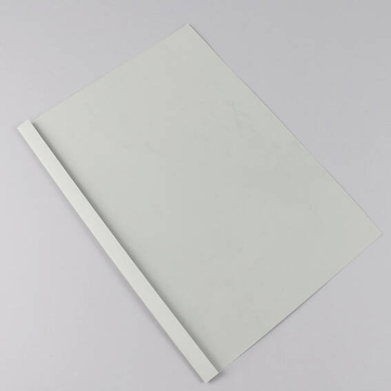 blanc, 1,5 mm, 230 g/m² Chemises à reliure thermiques A4, carton cuir, 15  feuilles