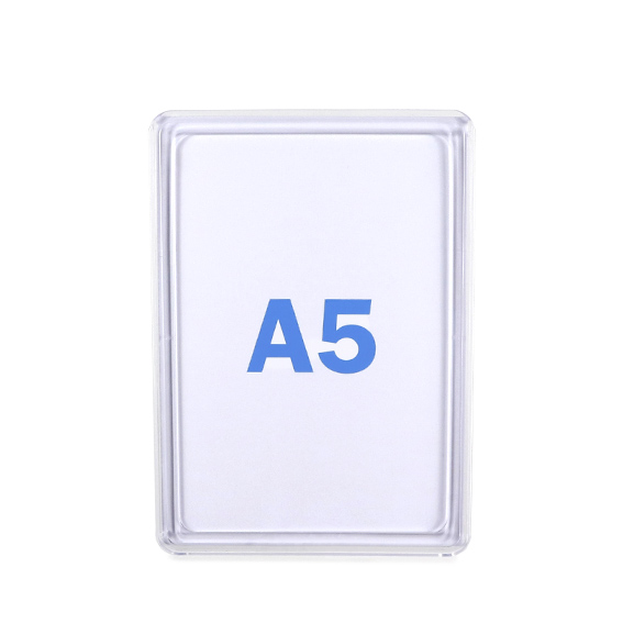 A5, transparent Cadre pour affiche, plastique