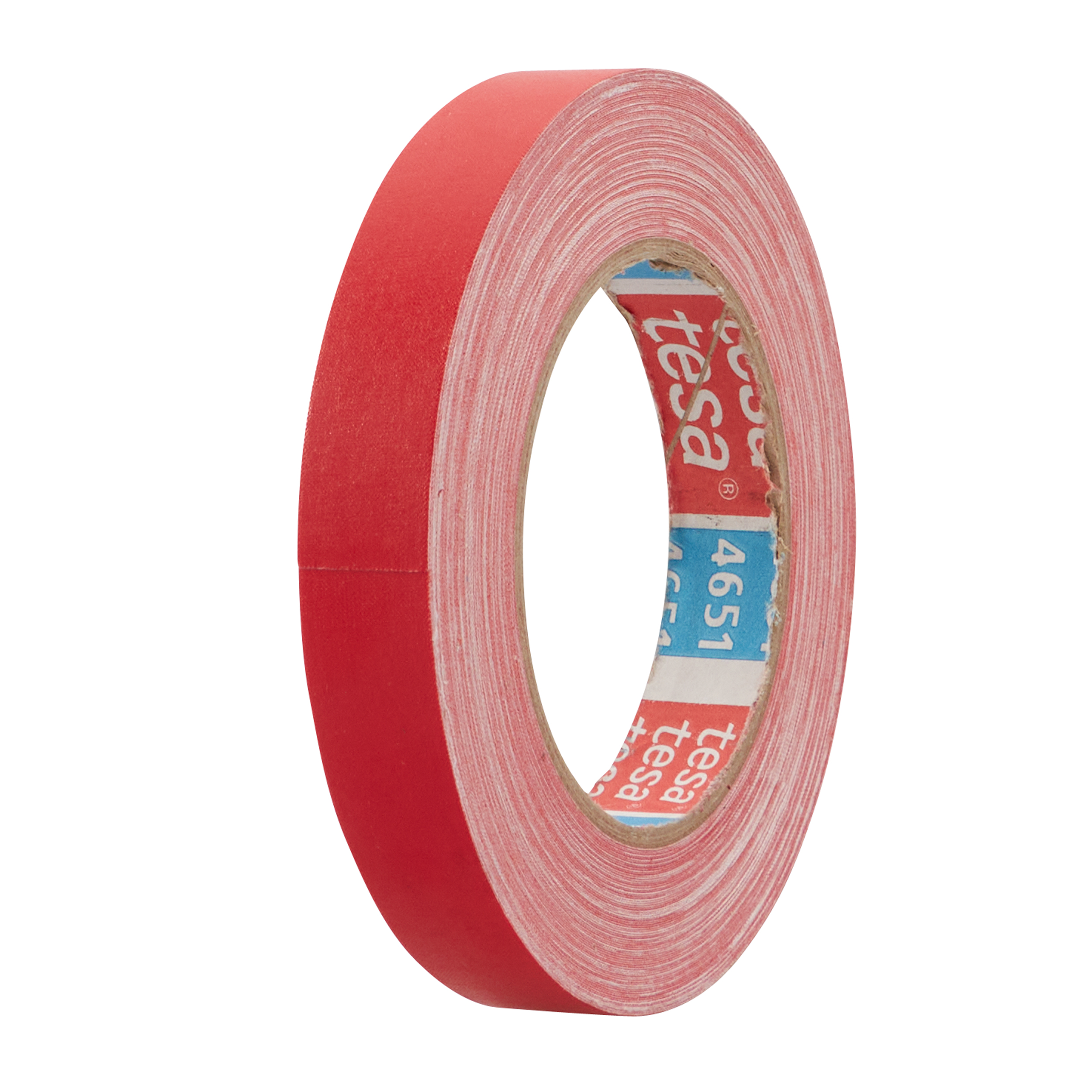 19 mm, rouge tesa 4651, ruban toilé premium recouvert d'acrylique