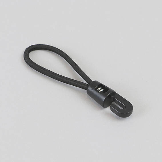 90 mm, noir Tendeur élastique avec crochet en plastique