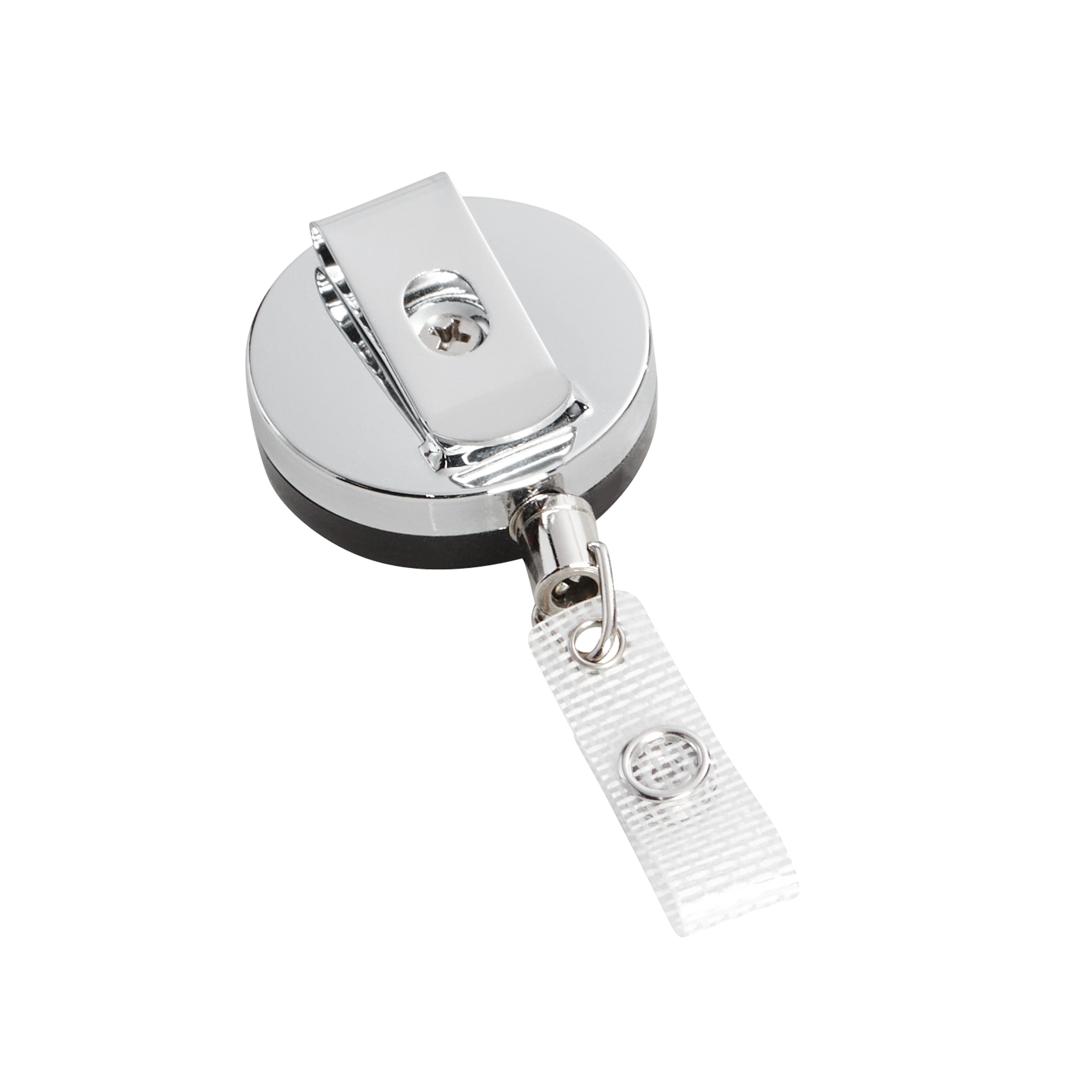 Porte-clés rétractable en métal avec fil d'acier, porte-clés