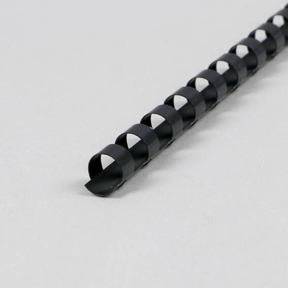 10 mm, noir Spirales plastiques pour reliure A4, rond