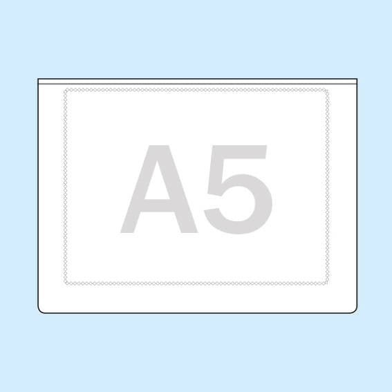 Pochettes transparentes à dos autocollant pour format A5 - 10 pochettes