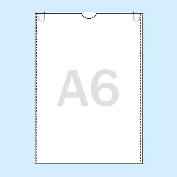 12pcs A6 pochettes de classeur transparentes avec couverture de