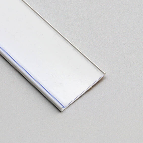 26 mm, 1000 mm, transparent Réglettes porte-étiquettes DBR, adhésives
