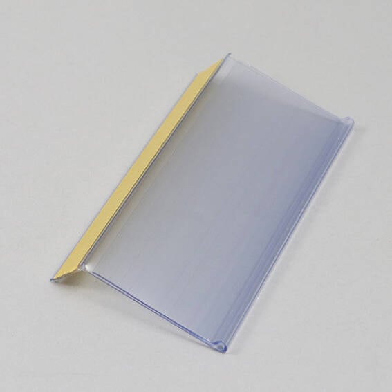 1 Porte-étiquette PVC transparent Adhésif - 1m x 40mm