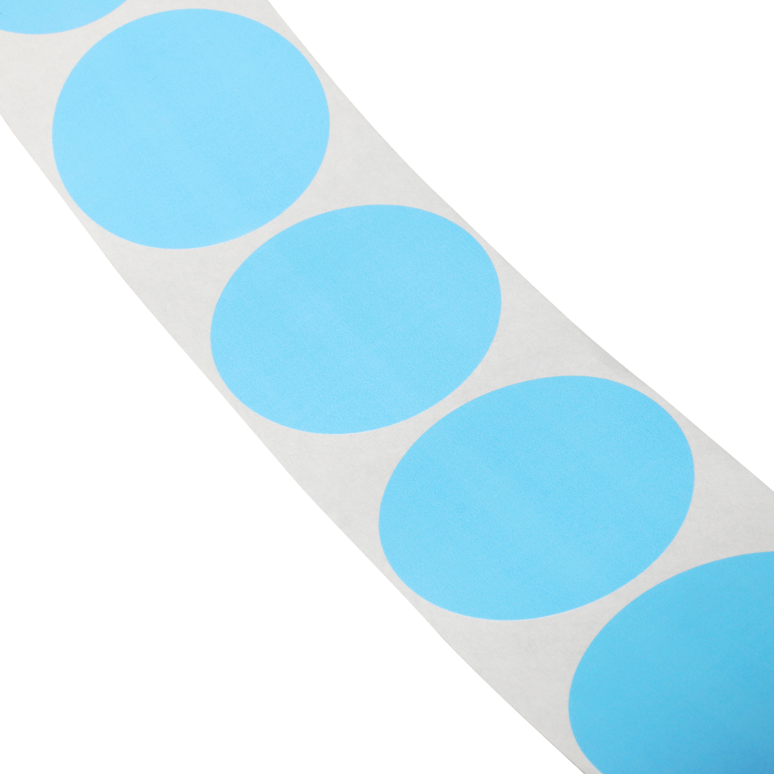 bleu clair  40 mm Pastilles autocollantes de couleur, en papier