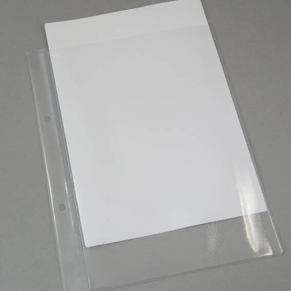 Pochette perforée, A5, transparent, 0,050 mm