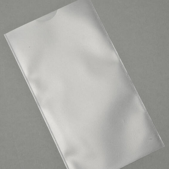 Pochette plastique non-perforée pour 1/3 A4, transparent, ouverture petit  côté