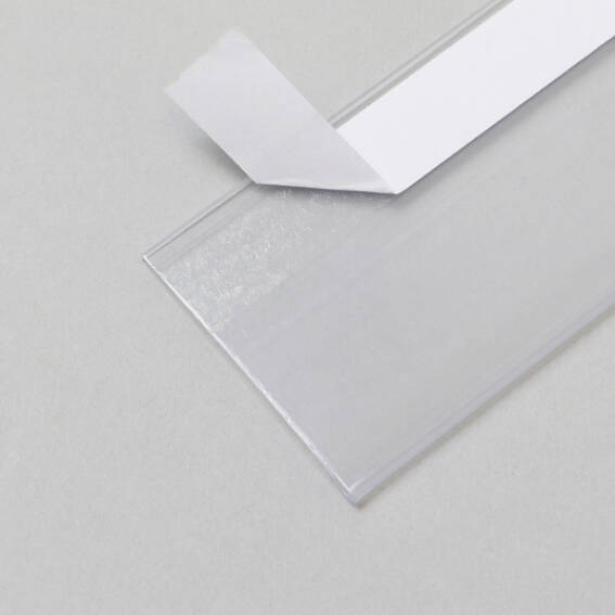 Porte-étiquettes papier à clipser Hauteur 39 x Longueur 1318 mm.