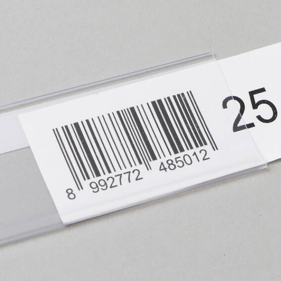 Porte-étiquette broche double 30 x 28 mm.